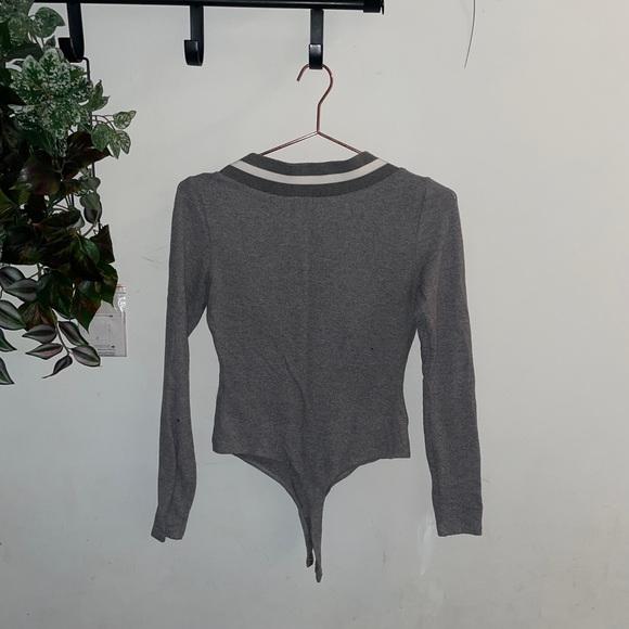 Lover + Friends Natasha Bodysuit Heather Grey size Small - Picture 4 of 5